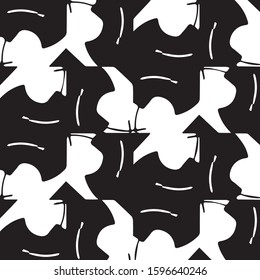 Halftone monochrome texture background. Abstract vintage black and white vector illustration Texture