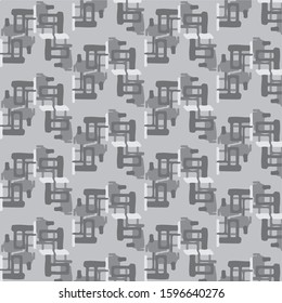 Halftone monochrome texture background. Abstract vintage black and white vector illustration Texture