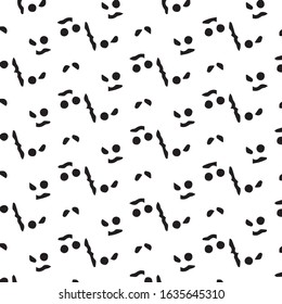 Halftone monochrome texture background. Abstract vintage black and white vector illustration Texture