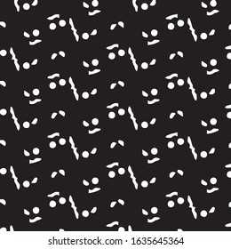 Halftone monochrome texture background. Abstract vintage black and white vector illustration Texture