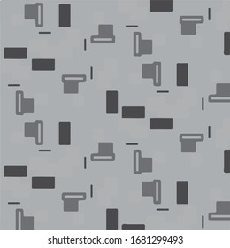Fondo de textura monocromática de semitono. Ilustración vintacta vectorial en blanco y negro Textura