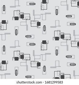 Halftone monochrome texture background. Abstract vintage black and white vector illustration Texture