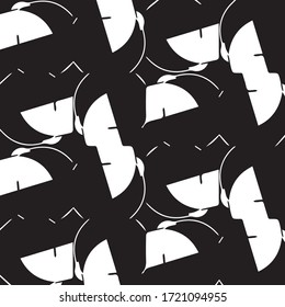Halftone monochrome texture background. Abstract vintage black and white vector illustration Texture