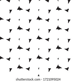 Fondo de textura monocromática de semitono. Ilustración vintacta vectorial en blanco y negro Textura