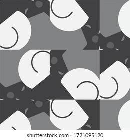 Halftone monochrome texture background. Abstract vintage black and white vector illustration Texture