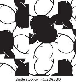 Fondo de textura monocromática de semitono. Ilustración vintacta vectorial en blanco y negro Textura