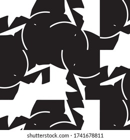 Halftone monochrome Textur Hintergrund. Abstract Vintage Schwarz-Weiß Vektor Illustration Textur