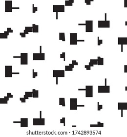 Halftone monochrome texture background. Abstract vintage black and white vector illustration Texture