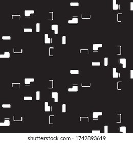 Fondo de textura monocromática de semitono. Ilustración vintage de vectores en blanco y negro