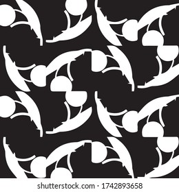 Halftone monochrome texture background. Abstract vintage black and white vector illustration Texture