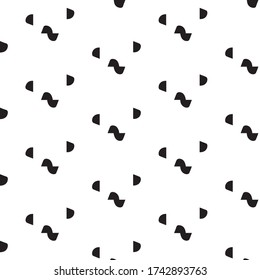Halftone monochrome texture background. Abstract vintage black and white vector illustration Texture