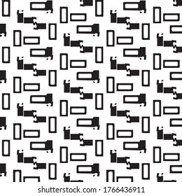 Halftone monochrome texture background. Abstract vintage black and white vector illustration Texture