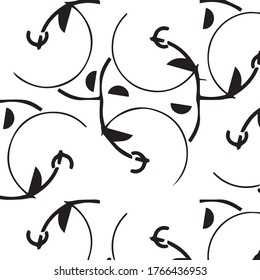 Halftone monochrome texture background. Abstract vintage black and white vector illustration Texture