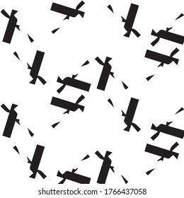 Halftone monochrome texture background. Abstract vintage black and white vector illustration Texture