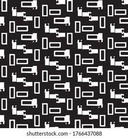Fondo de textura monocromática de semitono. Ilustración vintage de vectores en blanco y negro