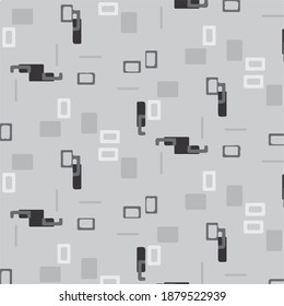 Halftone monochrome texture background. Abstract vintage black and white vector illustration Texture