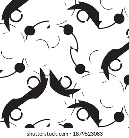 Fondo de textura monocromática de semitono. Ilustración vintage de vectores en blanco y negro