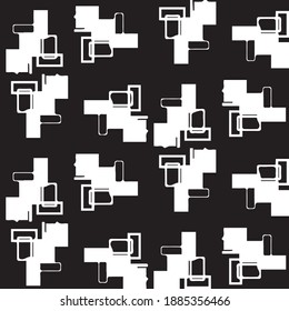 Fondo de textura monocromática de semitono. Ilustración vintage de vectores en blanco y negro