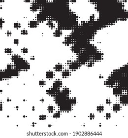 Halftone monochrome texture background. Abstract vintage black and white vector illustration Texture
