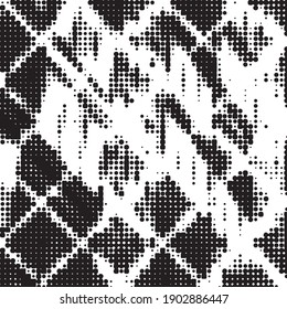 Fondo de textura monocromática de semitono. Ilustración vintage de vectores en blanco y negro