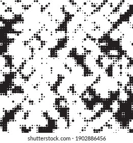 Halftone monochrome texture background. Abstract vintage black and white vector illustration Texture
