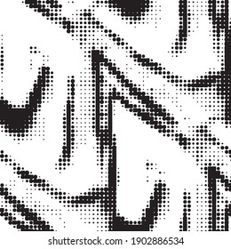 Fondo de textura monocromática de semitono. Ilustración vintage de vectores en blanco y negro