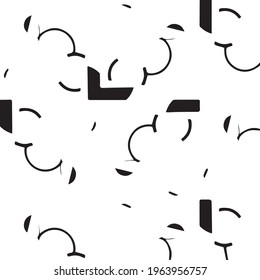 Halftone monochrome texture background. Abstract vintage black and white vector illustration Texture