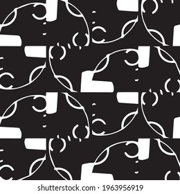 Fondo de textura monocromática de semitono. Ilustración vintage de vectores en blanco y negro