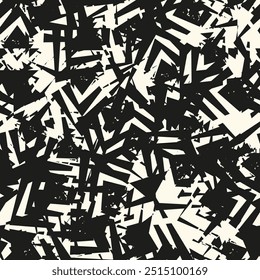 Fundo de textura monocromática de meio-tom. Abstrato vintage preto e branco vetor ilustração Textura