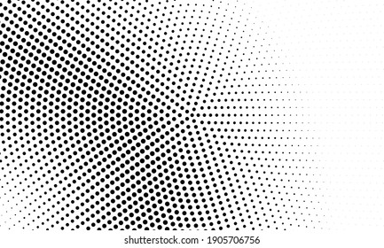 Textura monocroma de semitono con puntos. Minimalismo, vector. Antecedentes para afiches, sitios web, tarjetas de visita, postales, diseño interior.