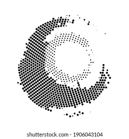 Textura monocroma de semitono con puntos. Minimalismo, vector. Antecedentes para afiches, sitios web, tarjetas de visita, postales, diseño interior.