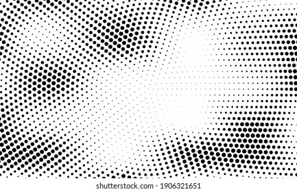 Halftone monochrome texture with dots. Minimalism, vector. Background for posters, websites, business cards, postcards, interior design.