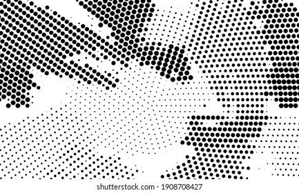 Halftone monochrome texture with dots. Minimalism, vector. Background for posters, websites, business cards, postcards, interior design.