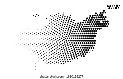 Halftone monochrome texture with dots. Minimalism, vector. Background for posters, websites, business cards, postcards, interior design.
