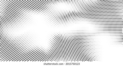 Halftone monochrome texture with dots. Minimalism, vector. Background for posters, websites, business cards, postcards, interior design.