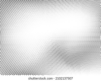 Halftone monochrome Textur mit Punkten. Minimalismus, Vektorgrafik. Hintergrund für Poster, Websites, Visitenkarten, Postkarten, Innenausstattung.