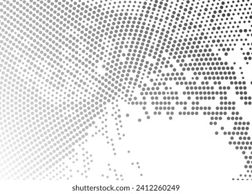 Textura monocroma de semitono con puntos. Minimalismo. Fondo blanco y negro para afiches, sitios web, tarjetas de visita, postales, diseño interior.