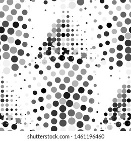 halftone monochrome texture seamless, great design for any purposes. Abstract mosaic modern design. Vector graphic print. 