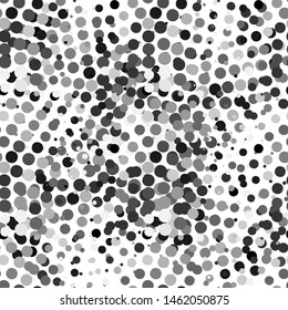 halftone monochrome texture seamless, great design for any purposes. Abstract mosaic modern design. Vector graphic print. 