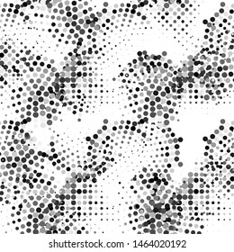 halftone monochrome texture seamless, great design for any purposes. Abstract mosaic modern design. Vector graphic print. 