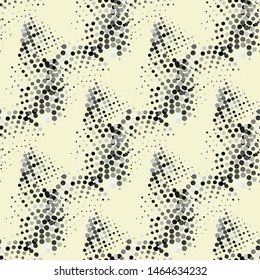 halftone monochrome texture seamless, great design for any purposes. Abstract mosaic modern design. Vector graphic print. 