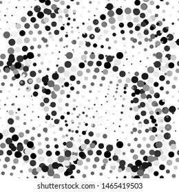 halftone monochrome texture seamless, great design for any purposes. Abstract mosaic modern design. Vector graphic print. 