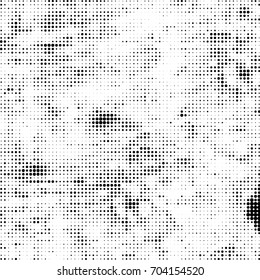Halftone monochrome vector. Black and white pattern print. Abstract futuristic background for advertising design