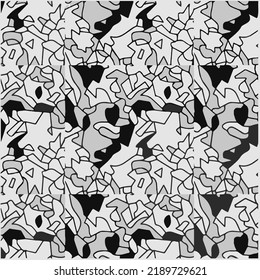 Halftone mosaic background. monochrome design of chaotic geometric shapes.Abstract mosaic vector background, tiling geometric pattern for wallpapers, wrapping paper or website backgrounds.
