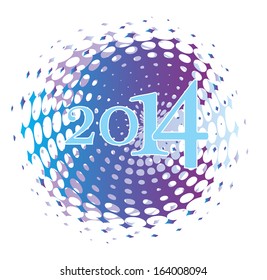 halftone new year background