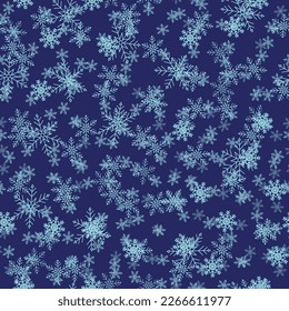 Halftone Night Concept. White Seamless Art. Small Modern Paint Snow. Abstract Fashion Christmas. Retro Flake Background. Falling Cool Design. Sky Birthday Dot. Blue Vector Dot. Random Snow Polka.
