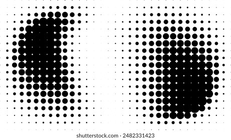 textura de degradado de ruido de semitonos. Fondo Horizontal cómic pixelado retro
