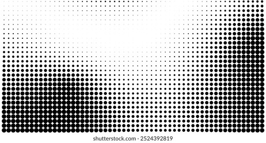 Halftone Noise Stipple pointillism background. Grain gradient texture background with dots. Dotwork gradient halftone pattern. Sand, grain, grunge stipple effect. Abstract texture, engraved overlay