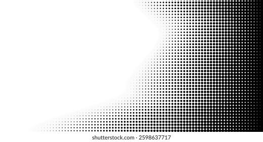 Halftone Noise Stipple pointillism background. Grain gradient texture background with dots. Dotwork gradient halftone pattern. Sand, grain, grunge stipple effect. Abstract texture, engraved overlay