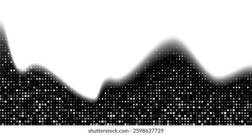 Halftone Noise Stipple pointillism background. Grain gradient texture background with dots. Dotwork gradient halftone pattern. Sand, grain, grunge stipple effect. Abstract texture, engraved overlay